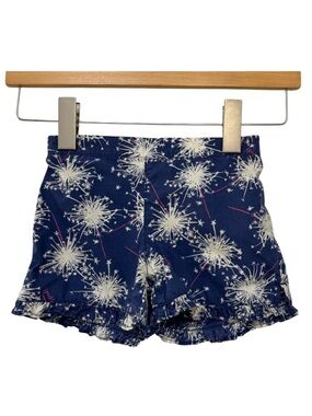 Lilly Pulitzer Girls Sparkle Glow Firework Ruffle Shorts Size Small 4–5